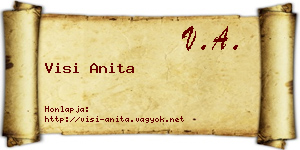 Visi Anita névjegykártya